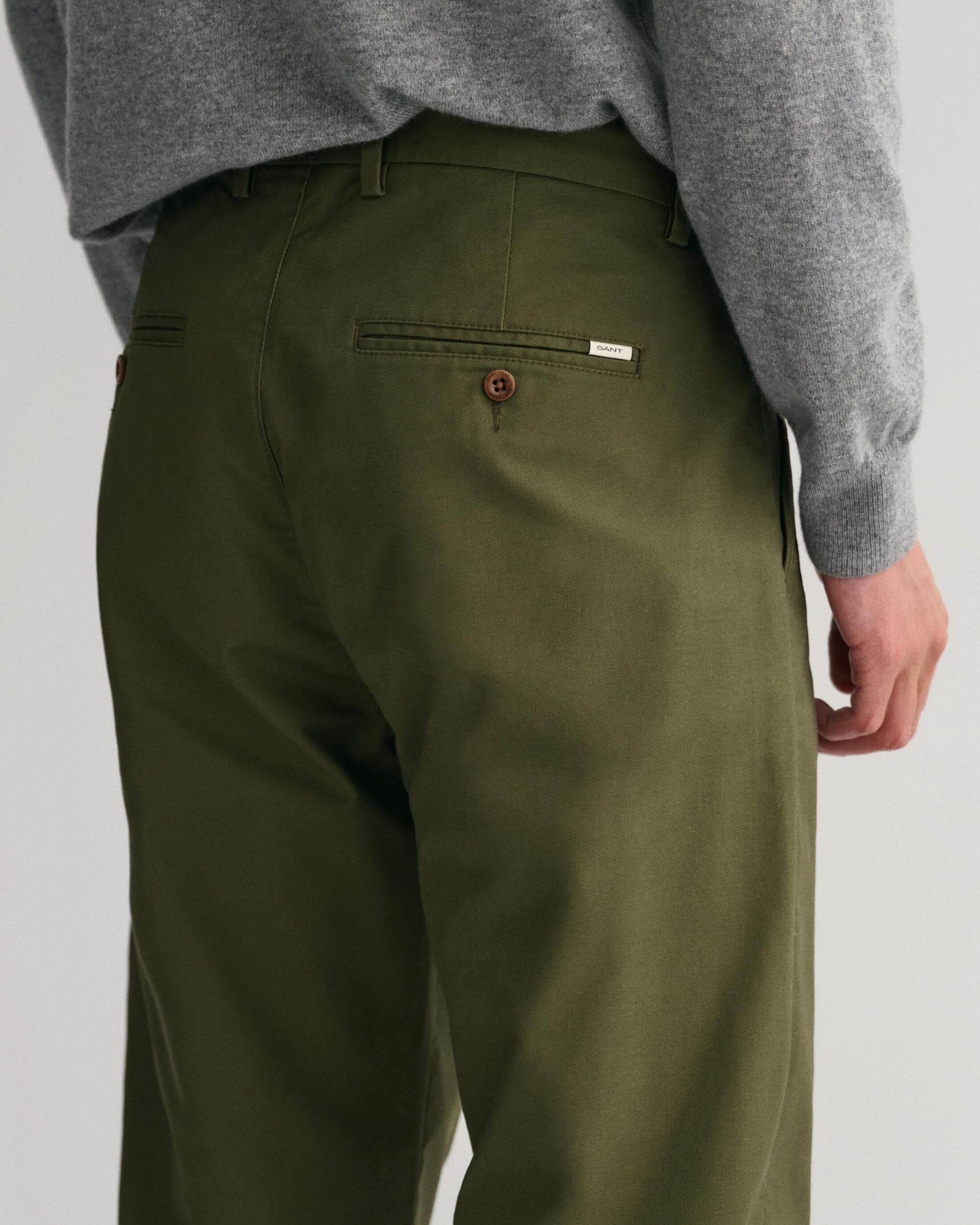 Gant Mens Regular Fit Tech Prep Chinos - 301 Juniper Green - Image 4
