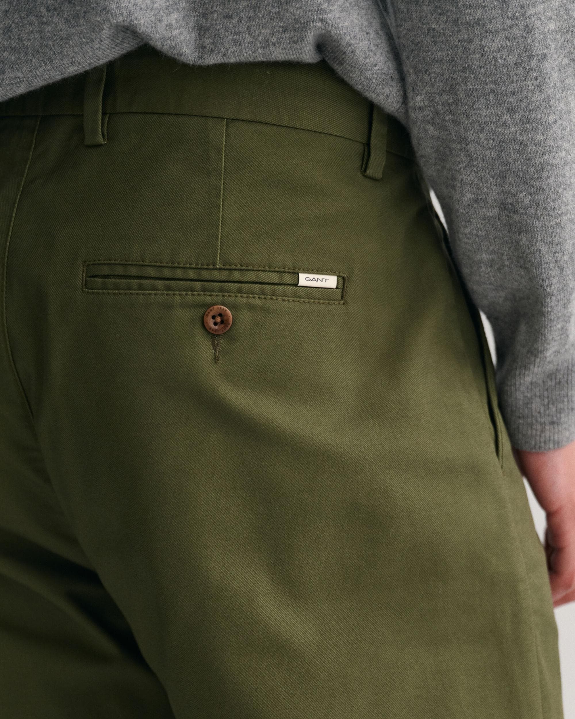 Gant Mens Regular Fit Tech Prep Chinos - 301 Juniper Green - Image 5