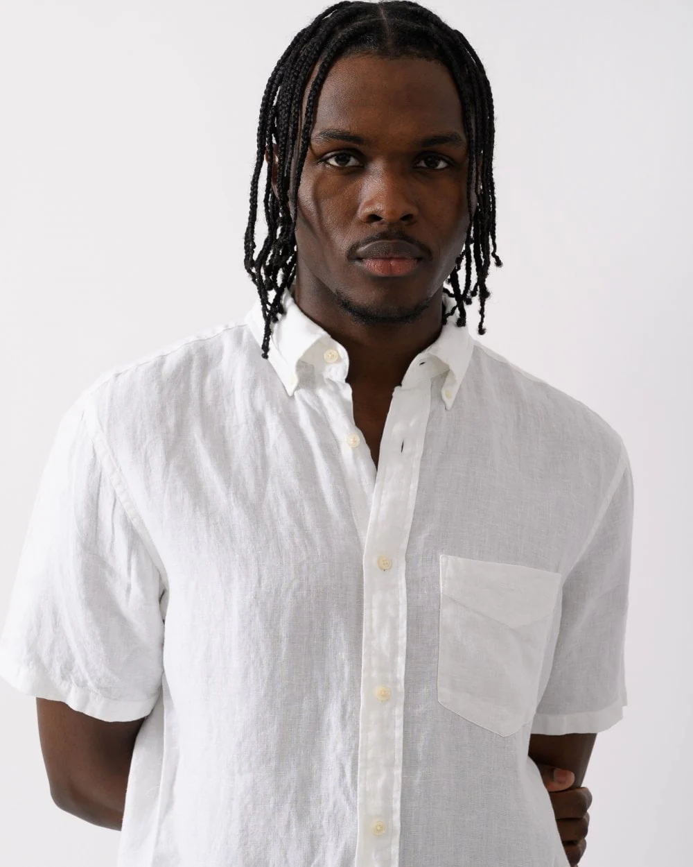 GANT Mens Regular Linen Short Sleeve Shirt - Image 2