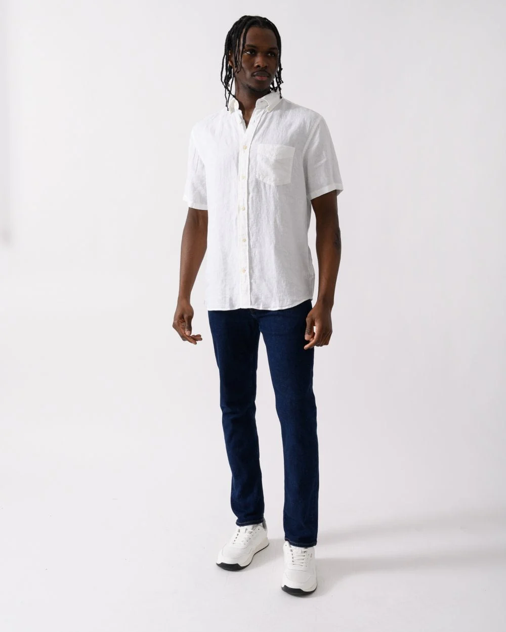 GANT Mens Regular Linen Short Sleeve Shirt - Image 3