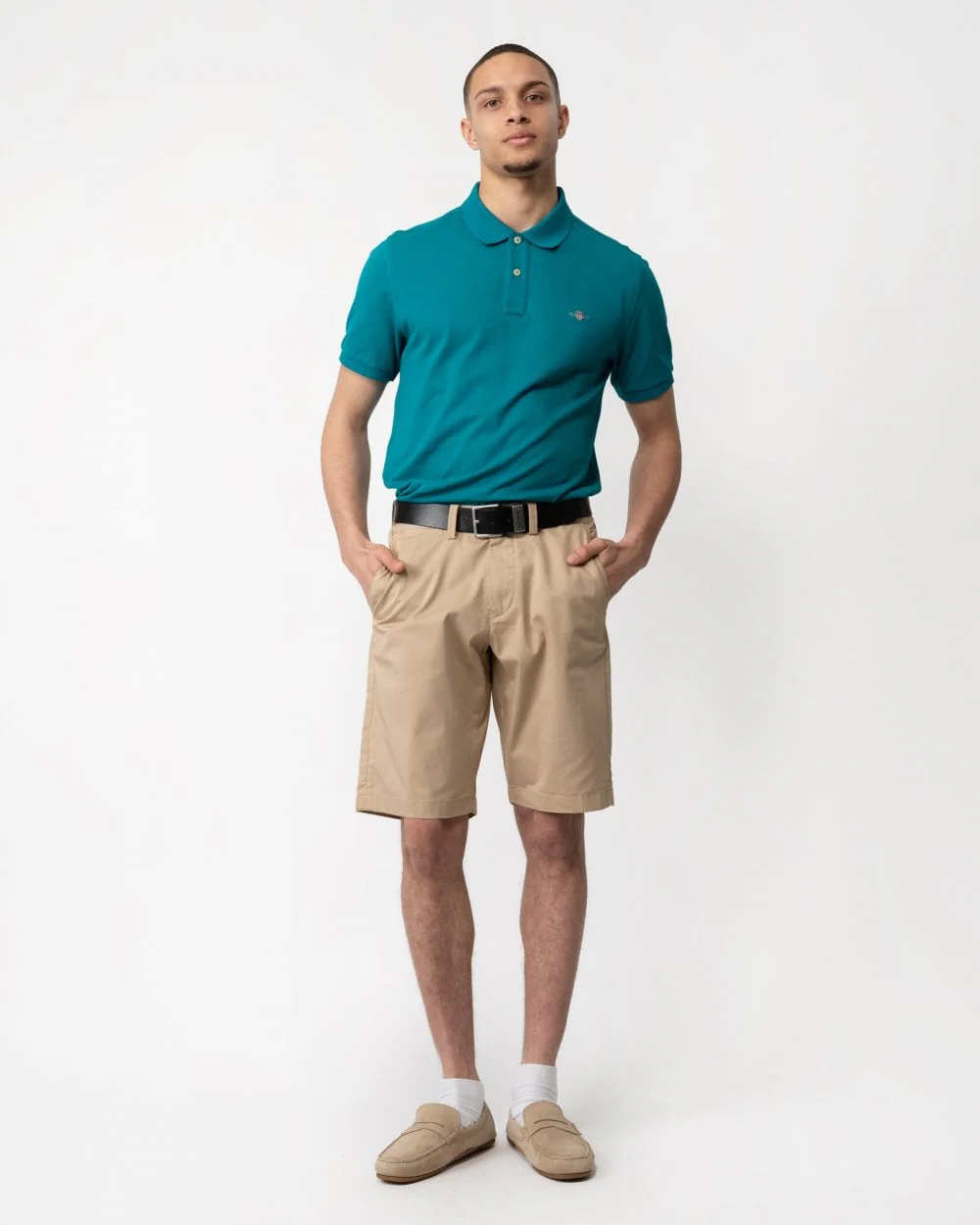 GANT Mens Relaxed Twill Shorts - 248 Dark Khaki - Image 3