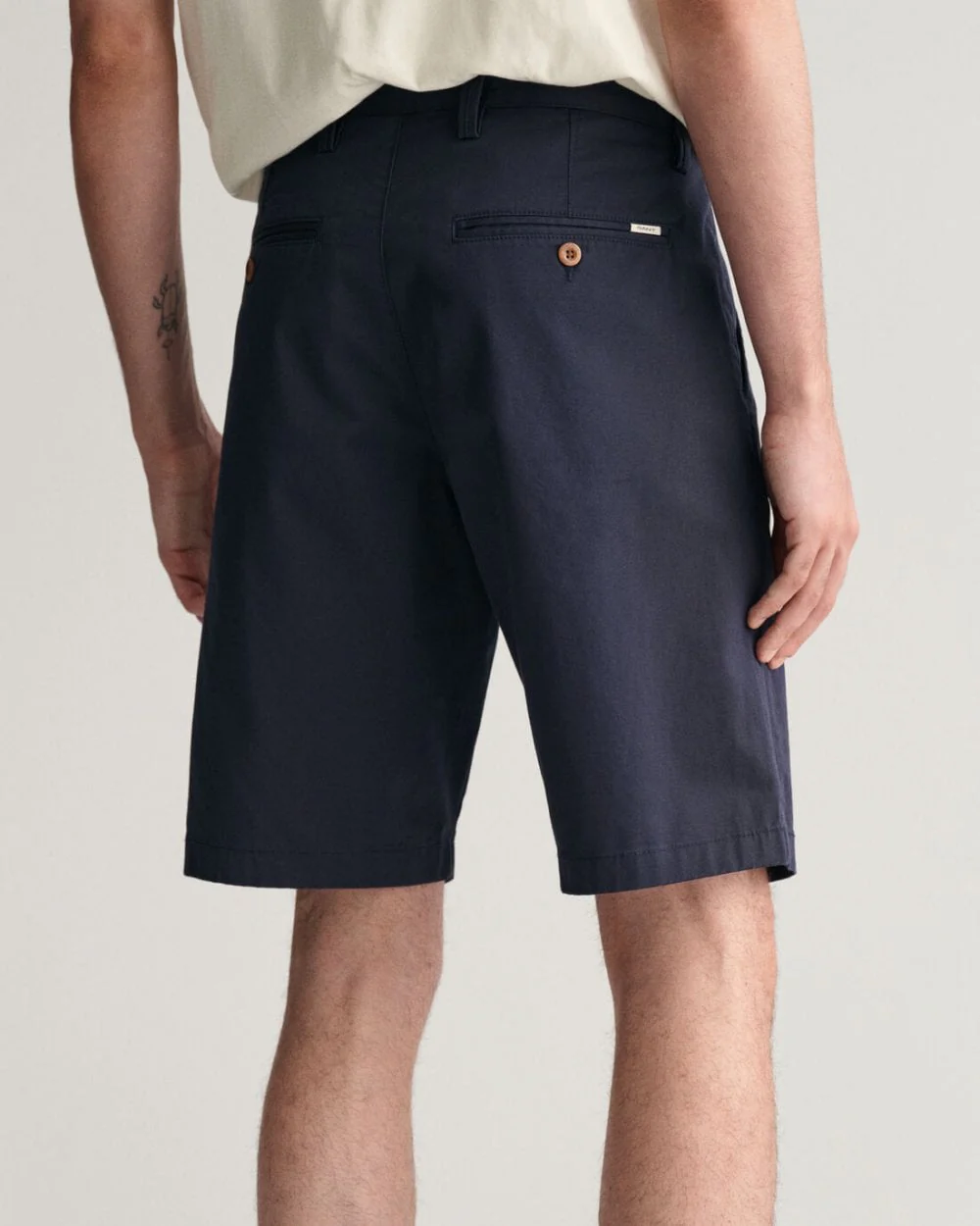 GANT Mens Relaxed Twill Shorts - 410 Marine - Image 4