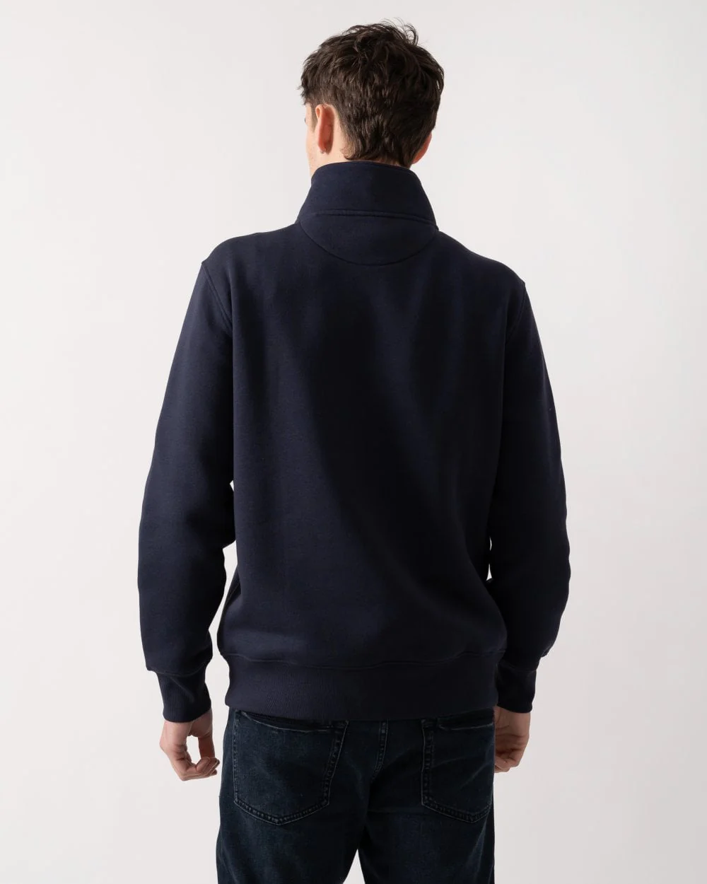 GANT Mens Seasonal Graphic Half Zip Sweatshirt - Image 4