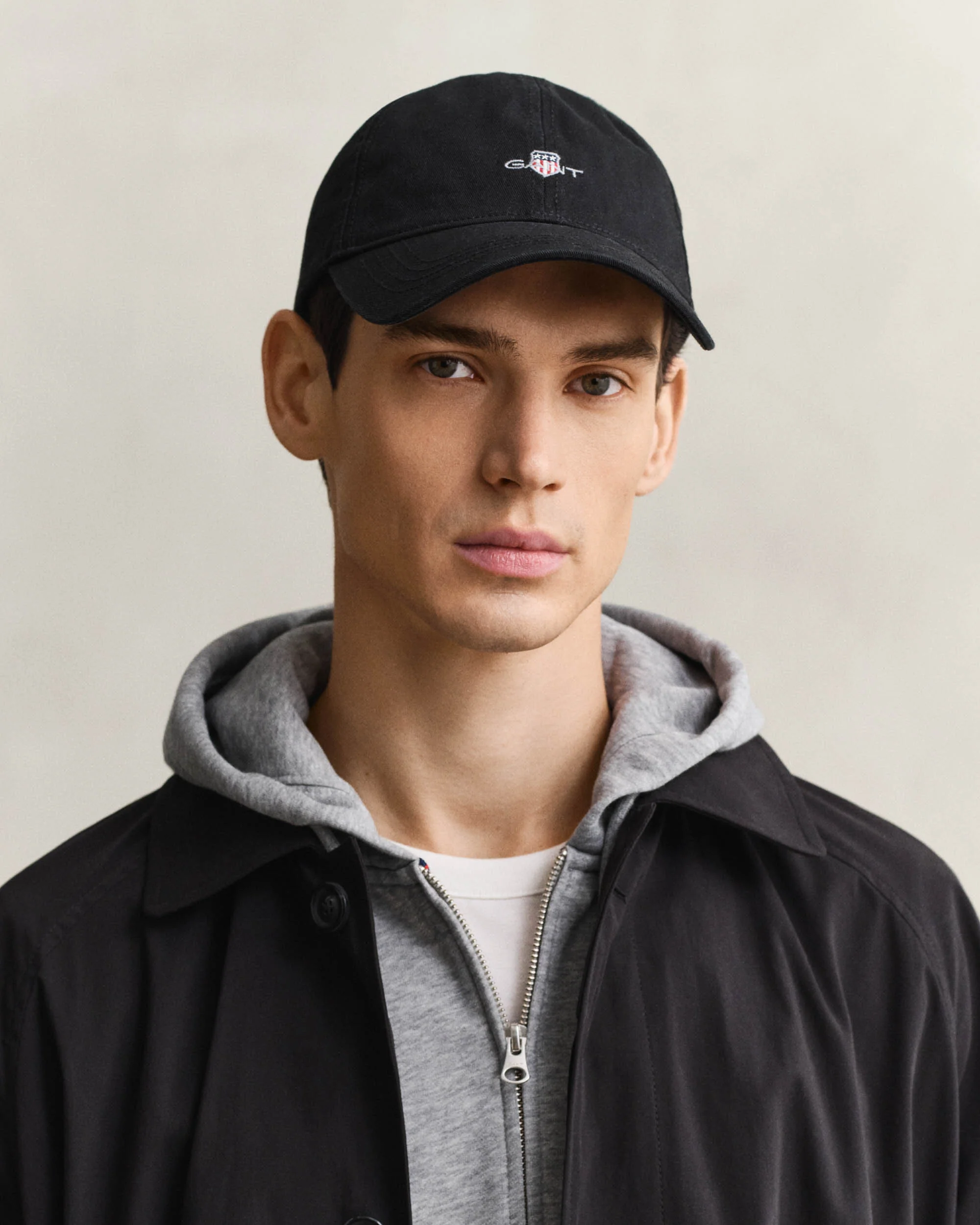GANT Mens Shield Logo Cotton Twill Cap - 5 Black - Image 2