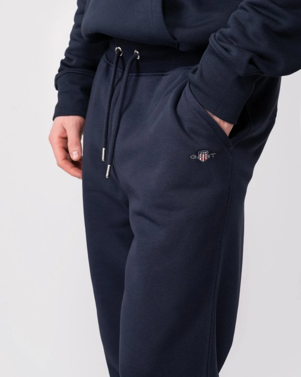 GANT Mens Shield Sweatpants - 433 Evening Blue - Image 3