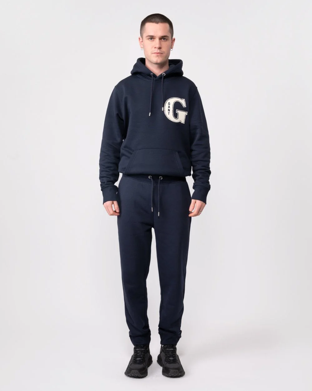 GANT Mens Shield Sweatpants - 433 Evening Blue - Image 4