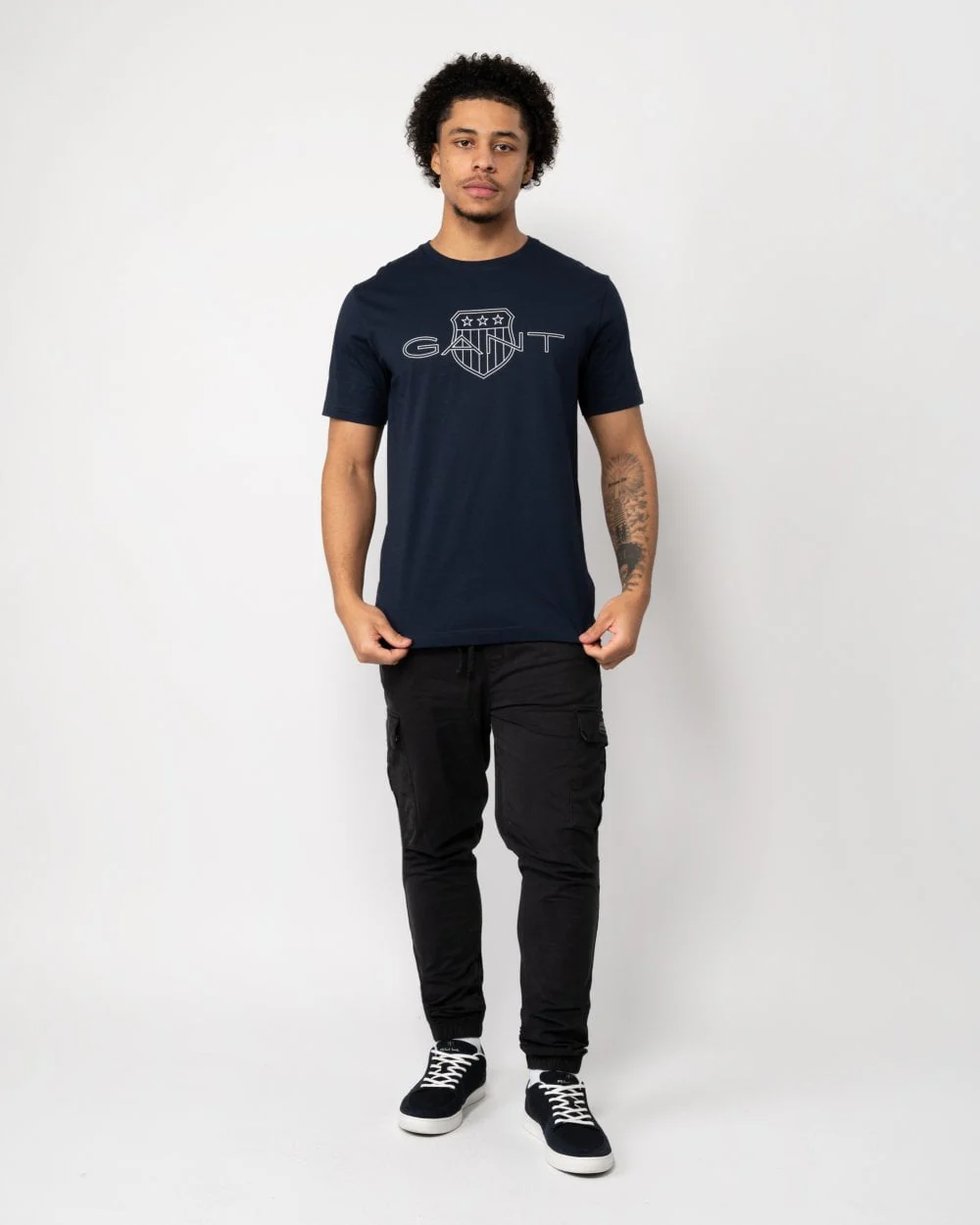 GANT Mens Short Sleeve Logo T-Shirt - Image 3