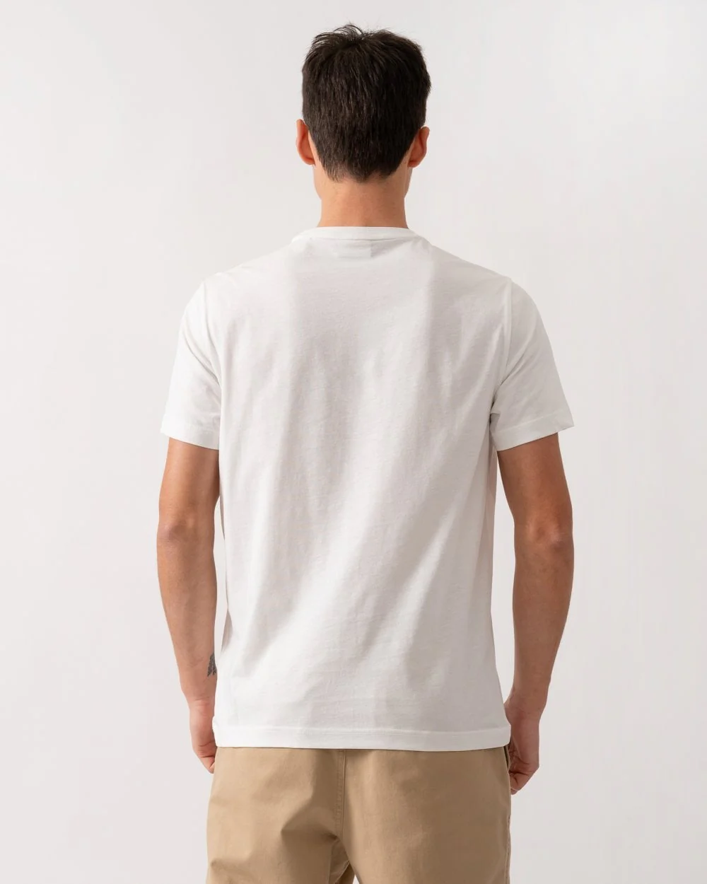 GANT Mens Short Sleeve Printed Graphic T-Shirt - 113 Eggshell - Image 4
