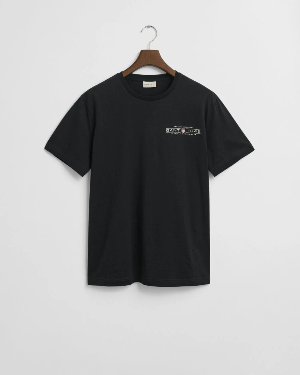 GANT Mens Short Sleeve Printed Graphic T-Shirt - 5 Black - Image 4