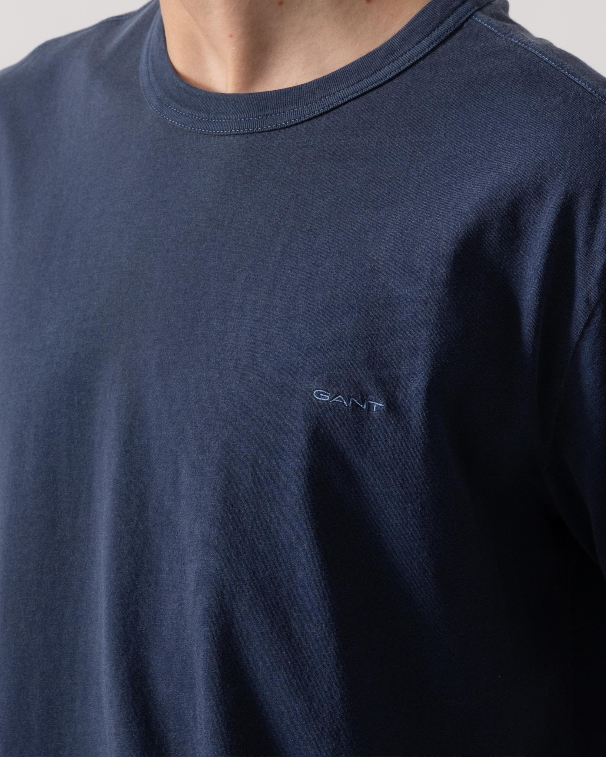 Gant Mens Short Sleeve Sunfaded T-Shirt - 423 Persian Blue - Image 2