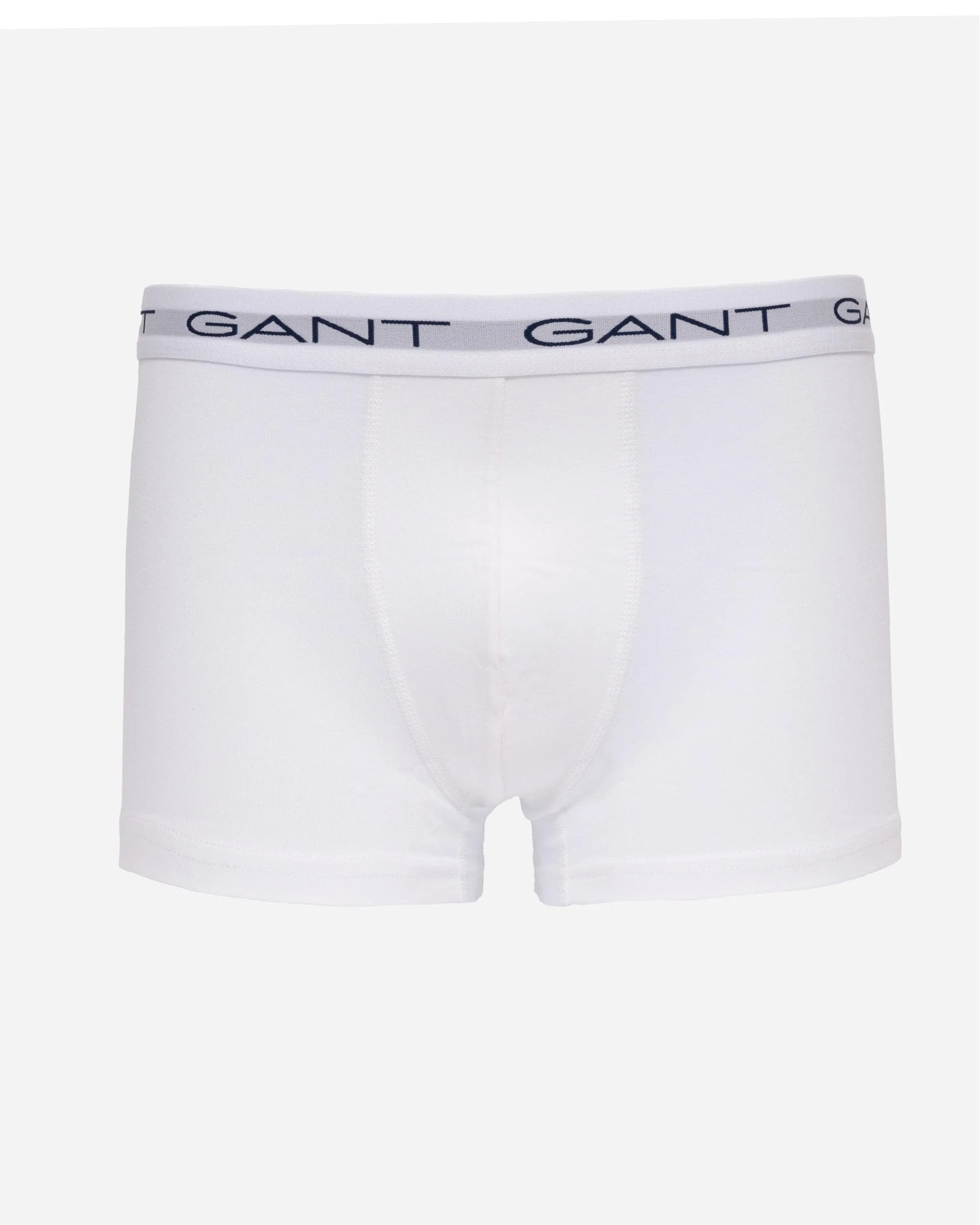 GANT Mens Slim Fit Cotton Jersey Trunks 3-Pack - 110 White - Image 2