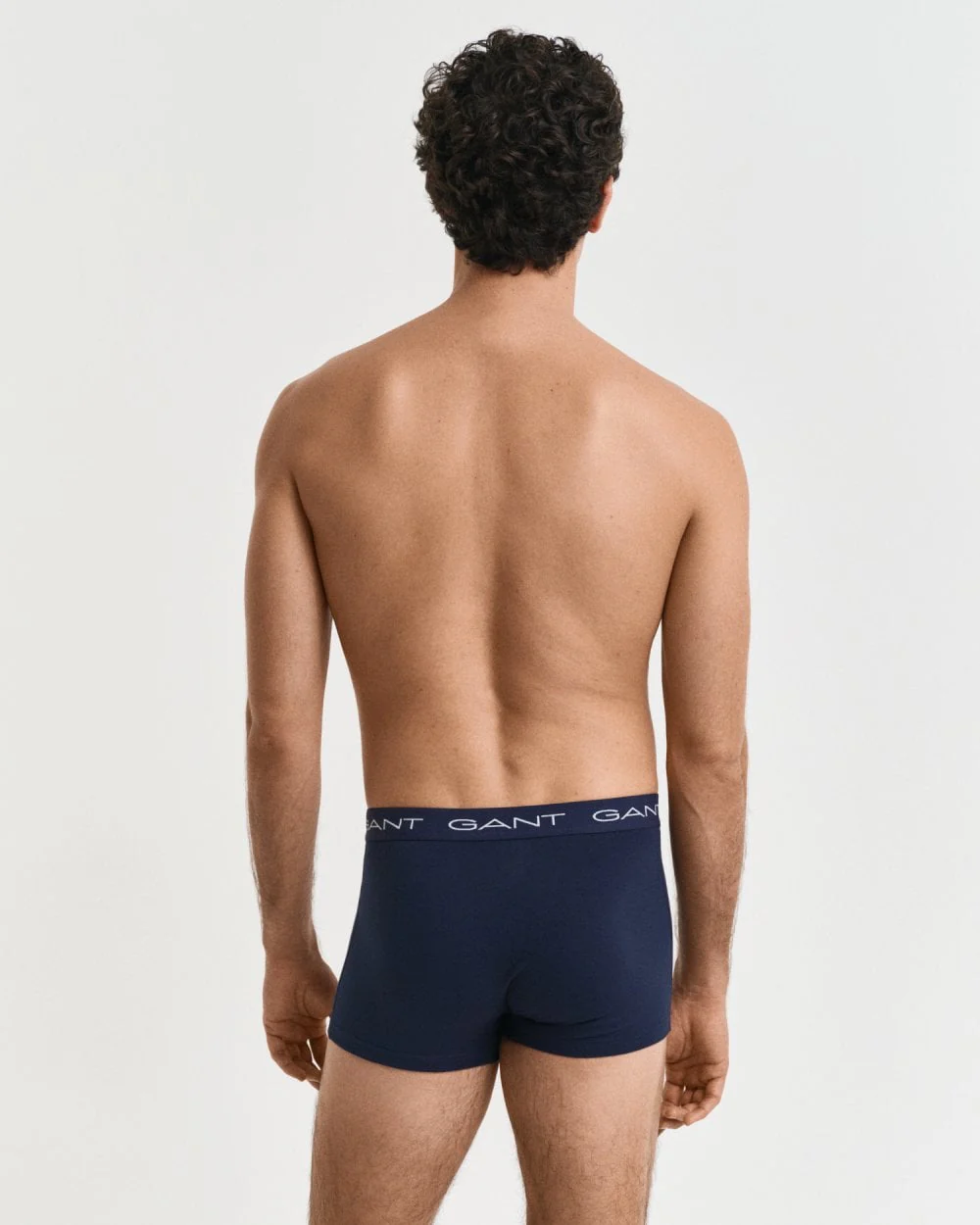 GANT Mens Slim Fit Cotton Jersey Trunks 3-Pack - 410 Marine - Image 3