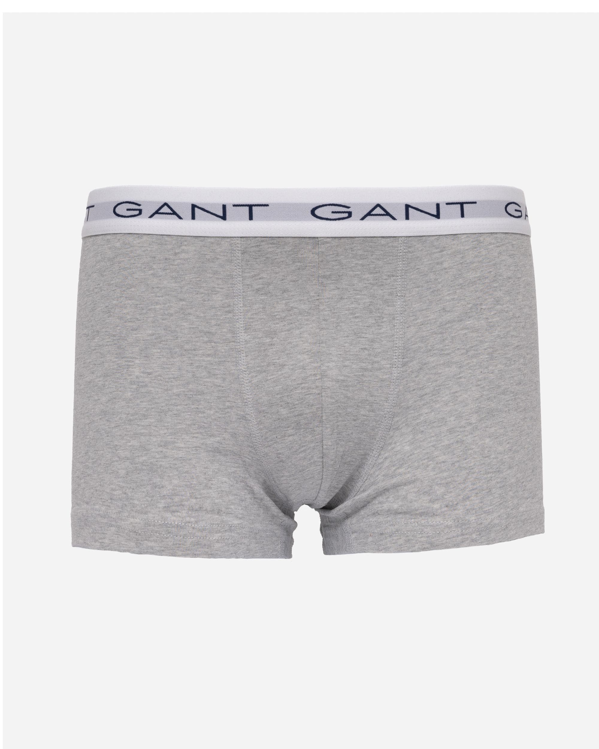 GANT Mens Slim Fit Cotton Jersey Trunks 3-Pack - 94 Light Grey Melange - Image 2