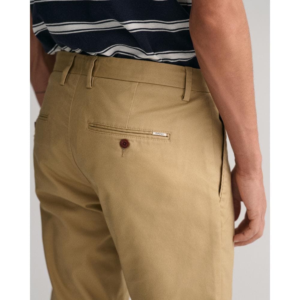 GANT Mens Slim Fit Tech Prep™ Chinos - 248 Dark Khaki - Image 3