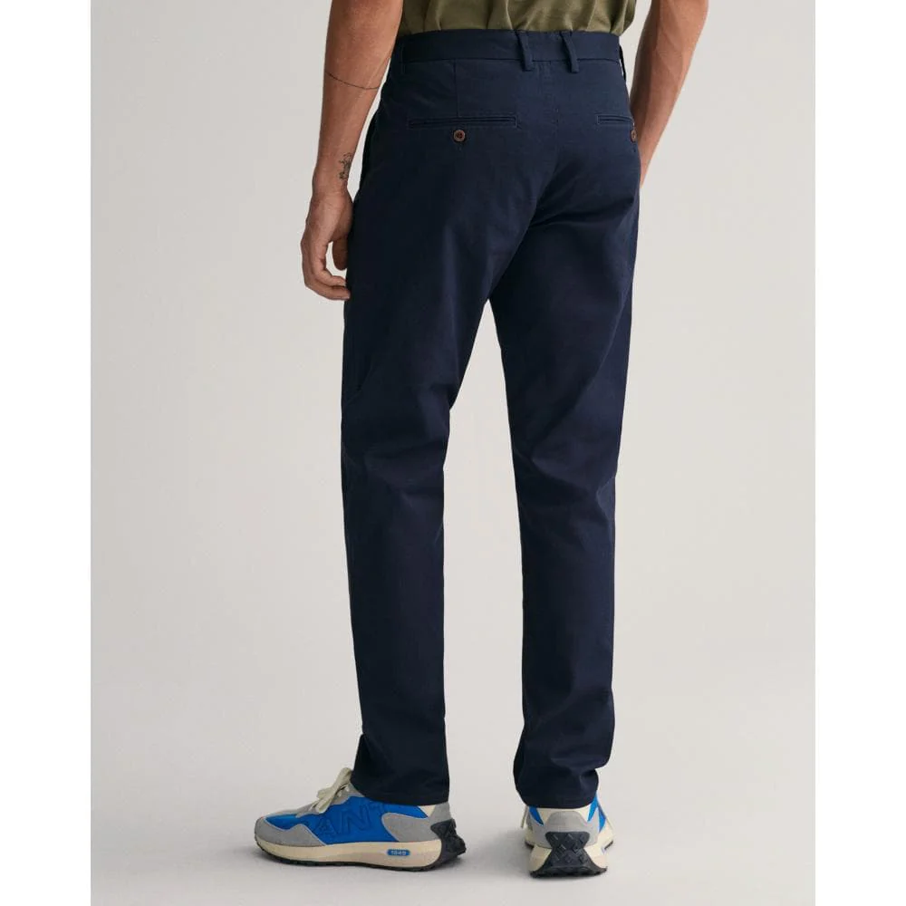 GANT Mens Slim Fit Tech Prep™ Chinos - 410 Marine - Image 5
