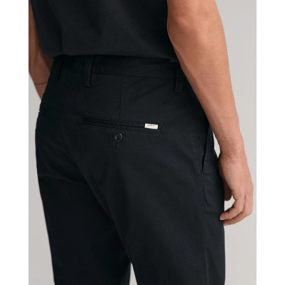 GANT Mens Slim Fit Twill Chinos - 5 Black - Image 4