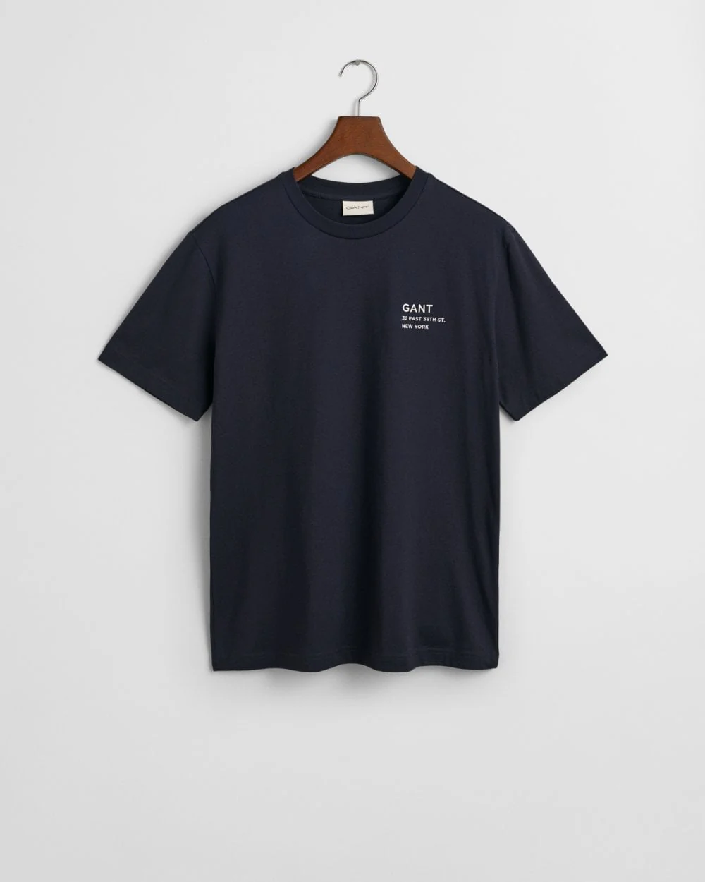 GANT Mens Small Graphic Short Sleeve T-Shirt - 433 Evening Blue - Image 5