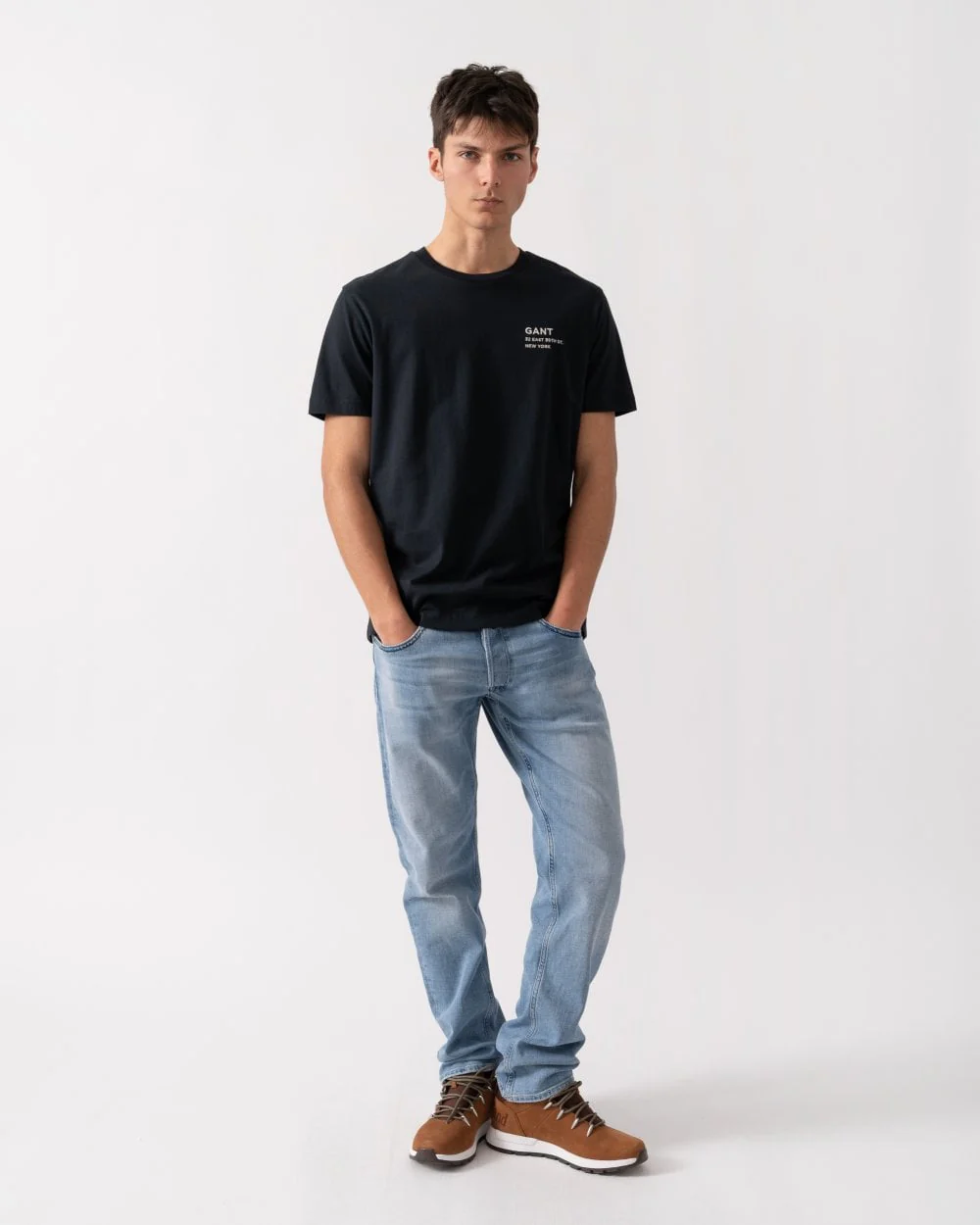 GANT Mens Small Graphic Short Sleeve T-Shirt - 5 Black - Image 3