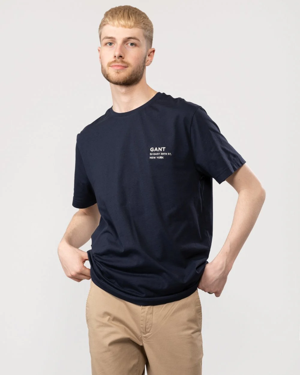 GANT Mens Small Logo Short Sleeve T-Shirt - Image 3