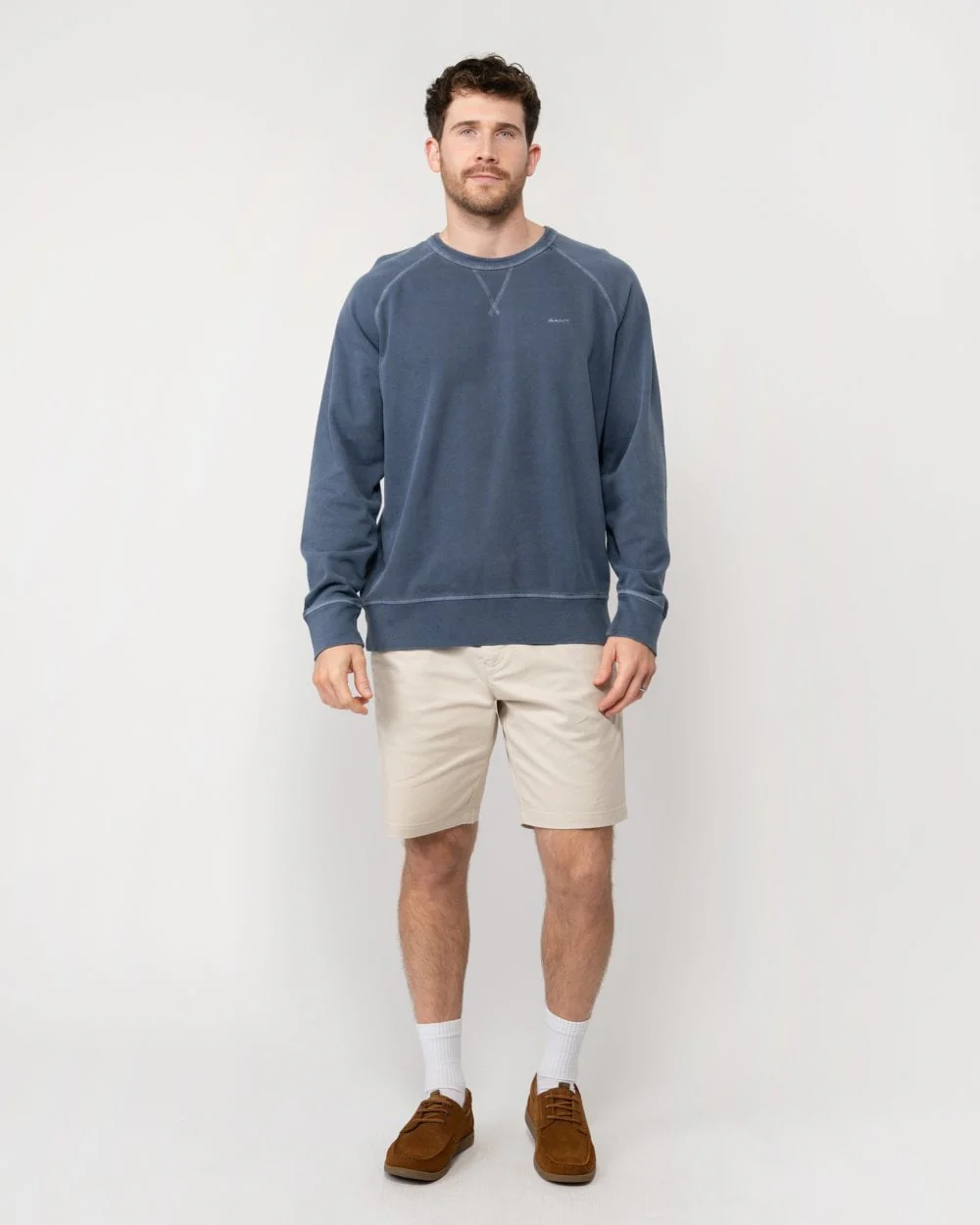 GANT Mens Sunfaded Crew-Neck Sweatshirt - Image 4