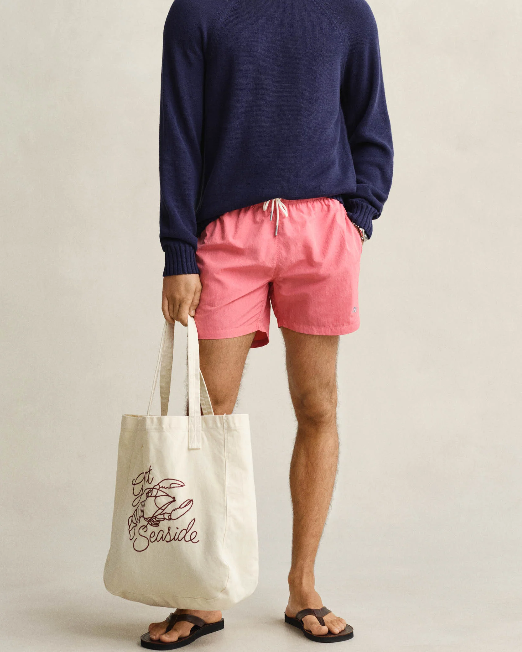 GANT Mens Swim Shorts - 622 Rose Pink - Image 2