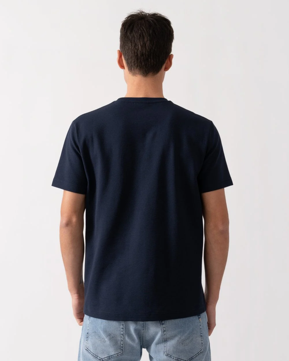 GANT Mens Texture Short Sleeve T-Shirt - Image 4