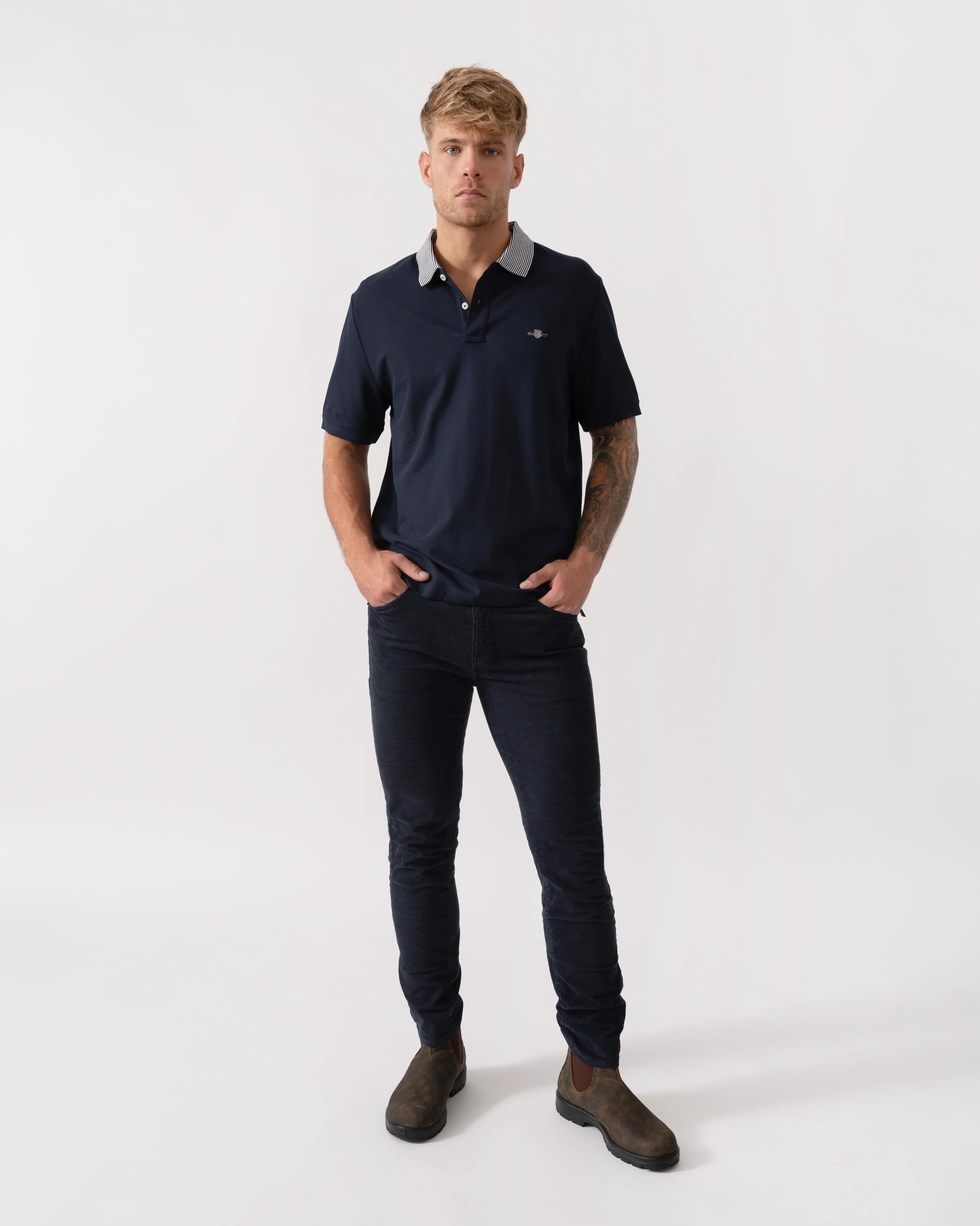 GANT Mens Tipping Detail Polo - Image 2