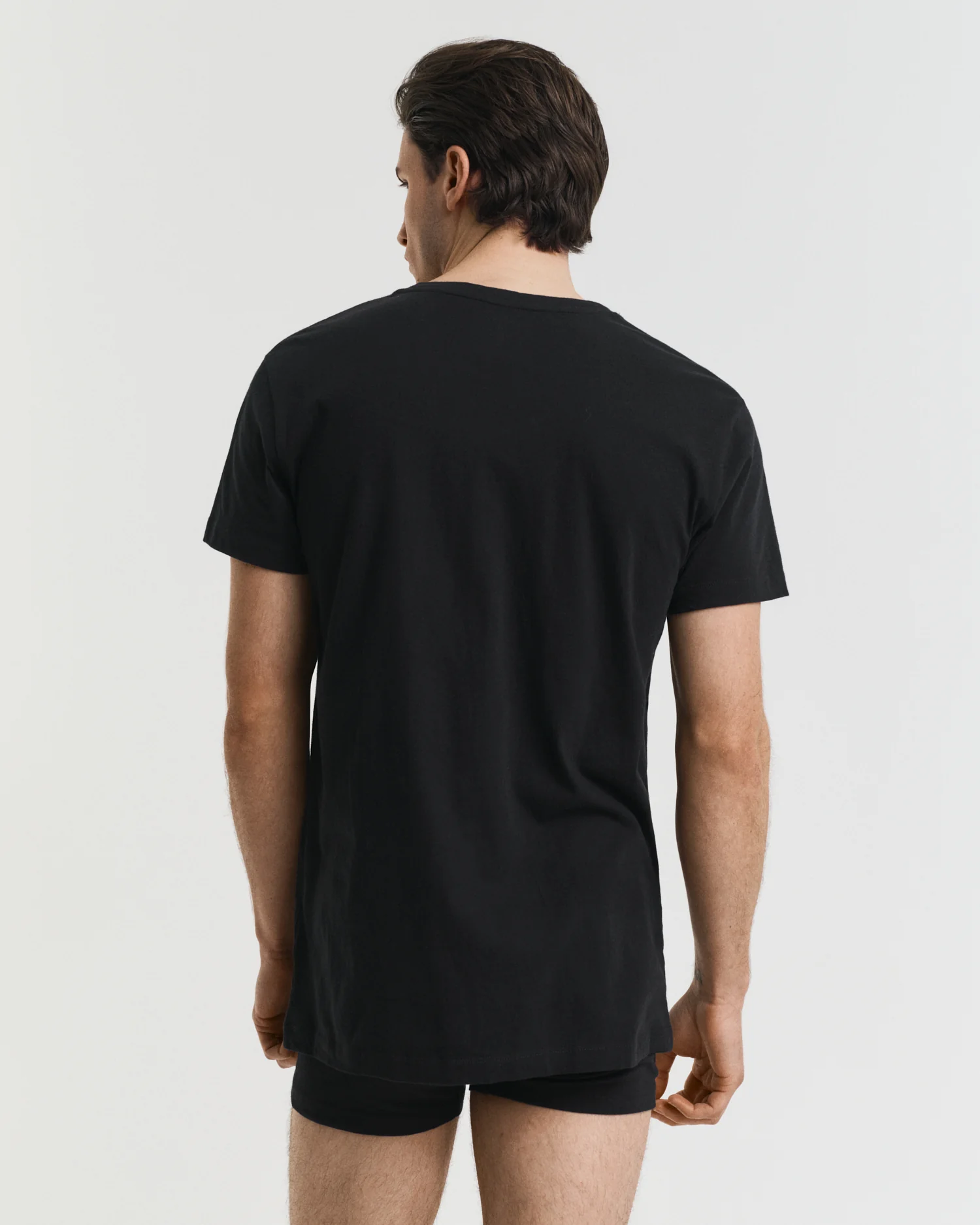 GANT Mens V-Neck T-Shirt 2-Pack - 5 Black - Image 2