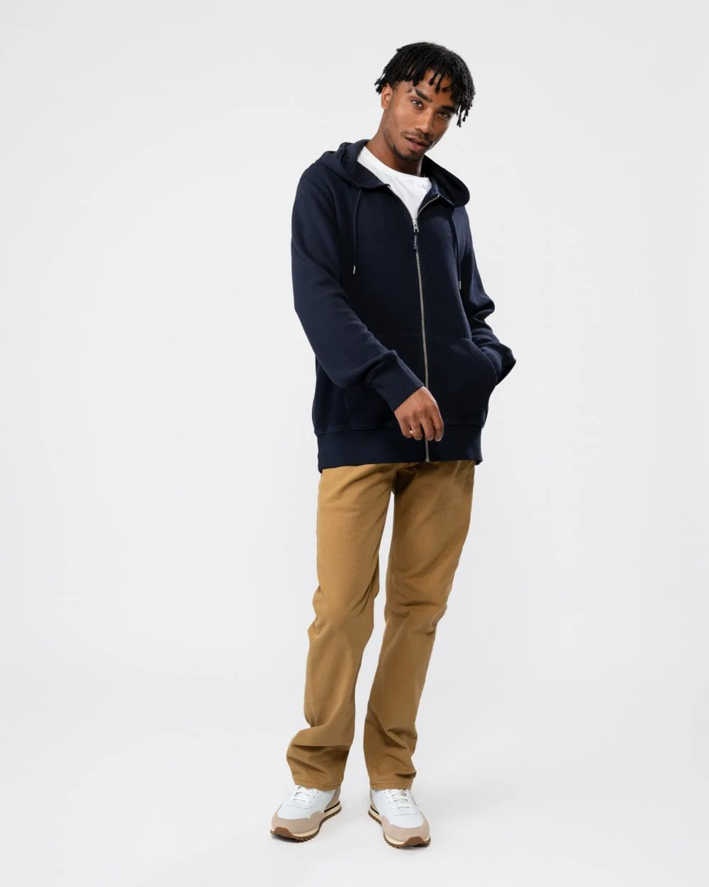 GANT Mens Waffle Texture Zip Hoodie - Image 3