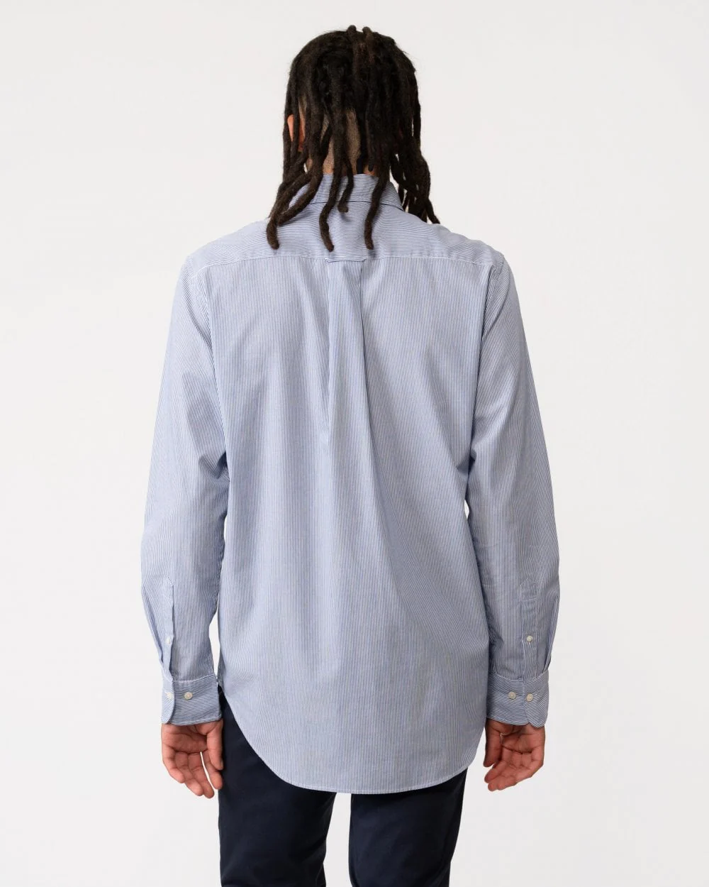 GANT Regular Fit Poplin Shield Banker Shirt - 436 College Blue - Image 4
