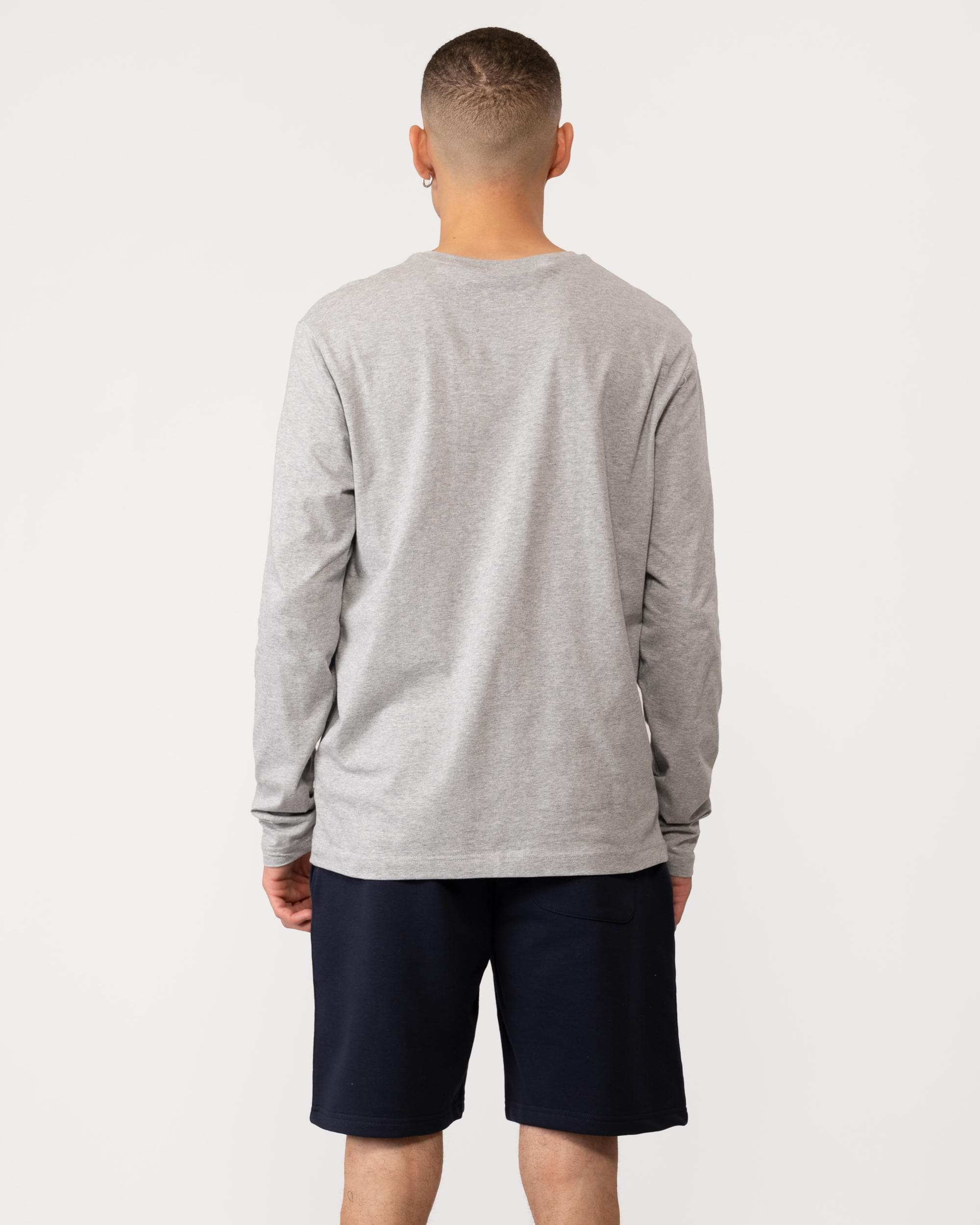 GANT Regular Fit Shield Logo Sweat Shorts - 433 Evening Blue - Image 4