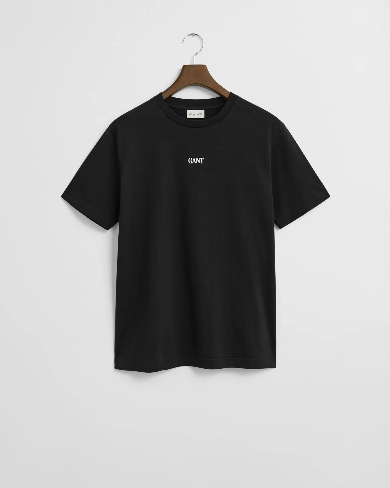 GANT Small Graphic Short Sleeve Mens T-Shirt - 5 Black - Image 5