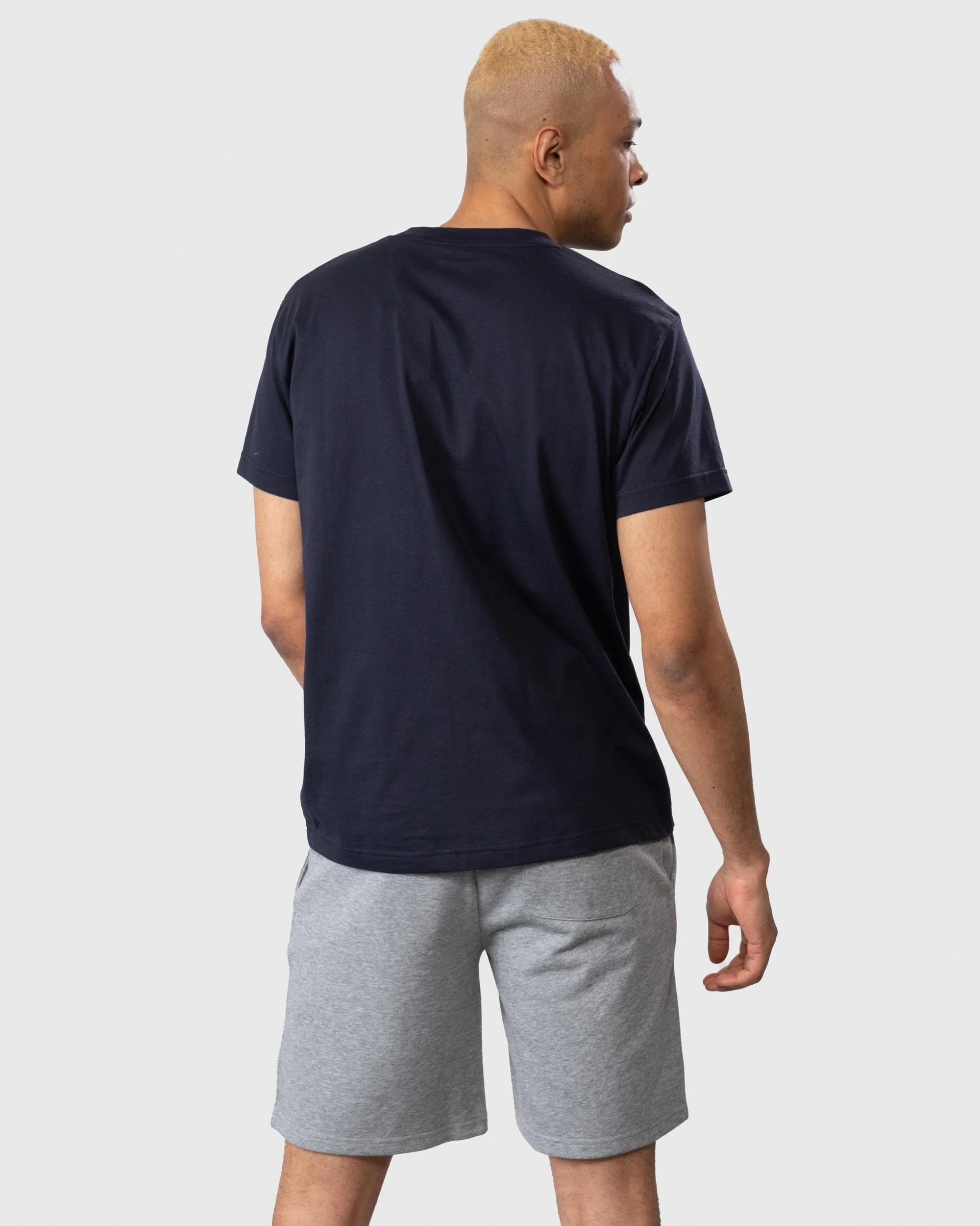 GANT Tonal Archive Shield Mens T-Shirt - 433 Evening Blue - Image 6