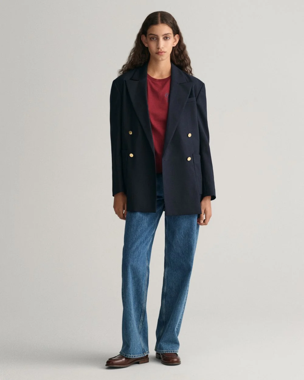 GANT Womens Regular Fit Script Logo T-Shirt - Image 3
