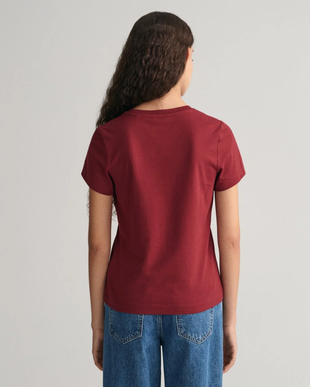 GANT Womens Regular Fit Script Logo T-Shirt - Image 4