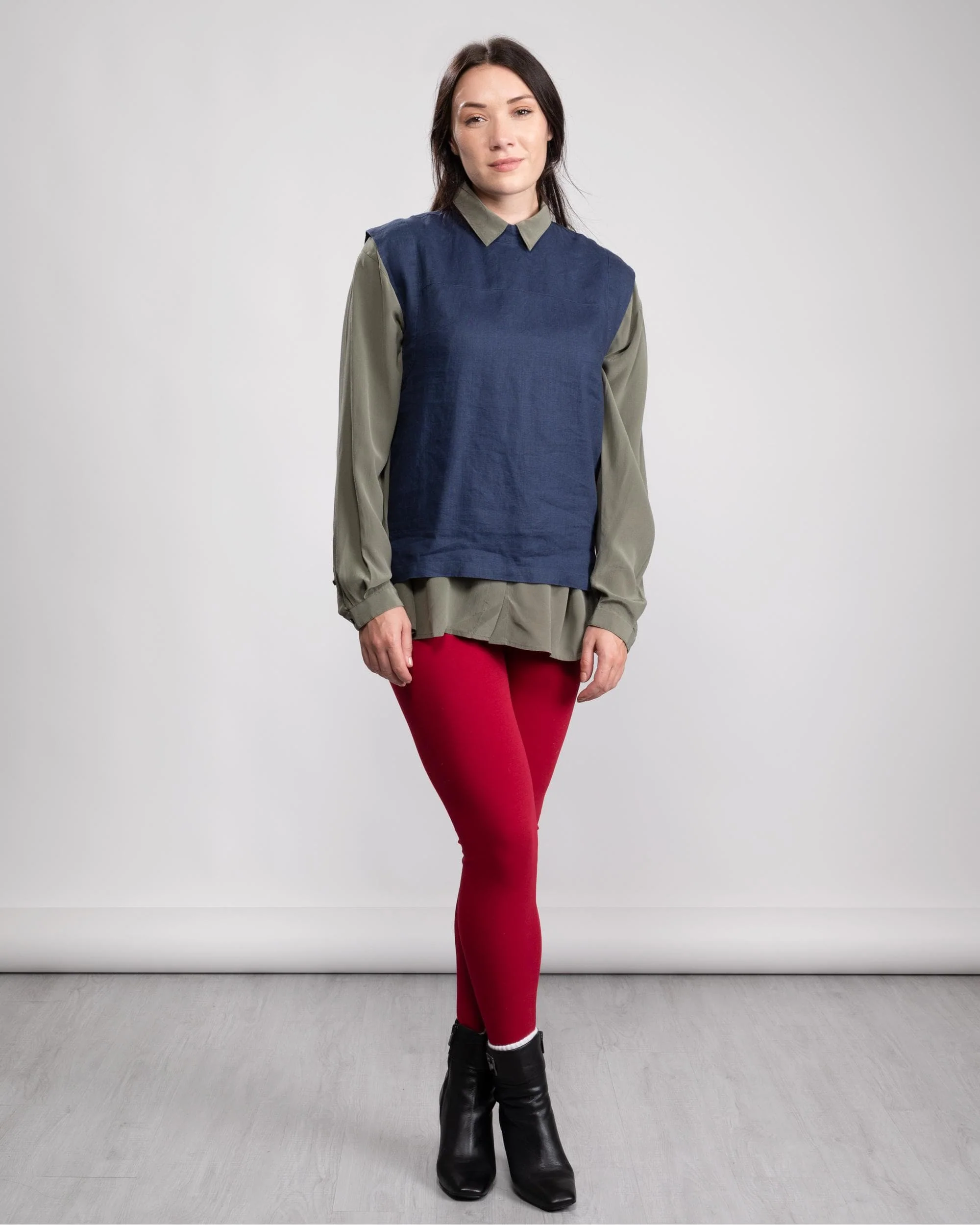 Great Plains Alana Linen Womens Polo Neck Top - Image 4