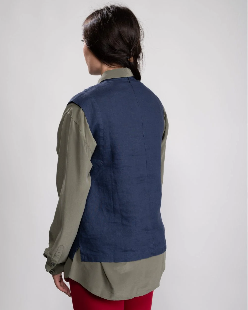 Great Plains Alana Linen Womens Polo Neck Top - Image 6