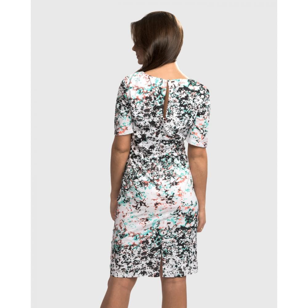 Great Plains Miquita Marble Rouched Womens Dress - Image 2