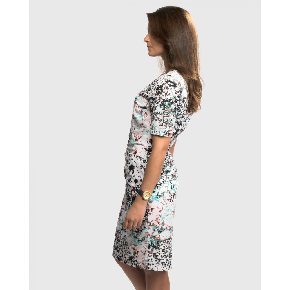 Great Plains Miquita Marble Rouched Womens Dress - Image 3