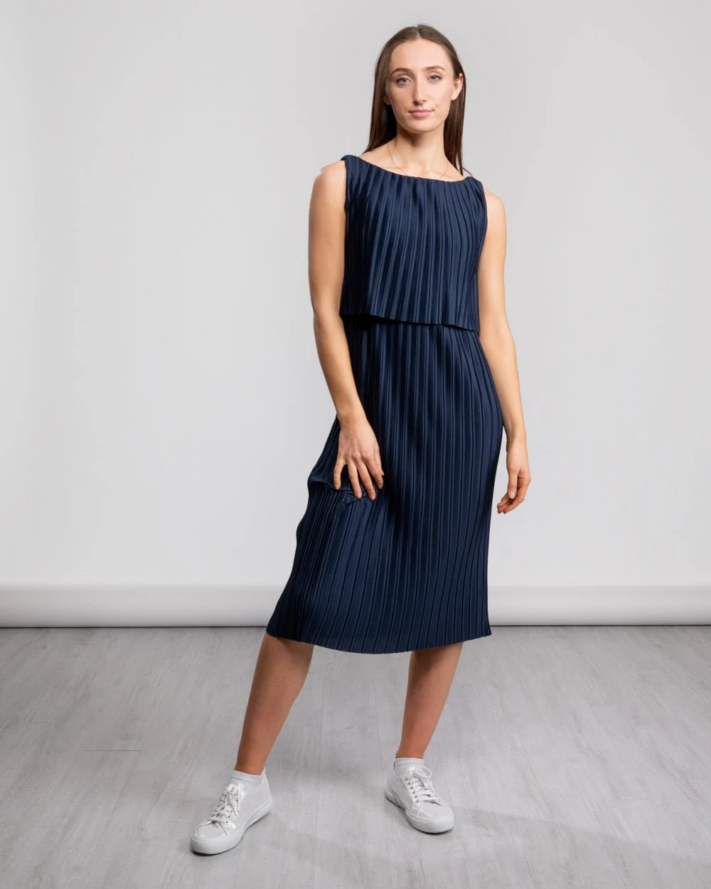 Great Plains Narcissus Jersey Pleated Womens Dress - Image 2