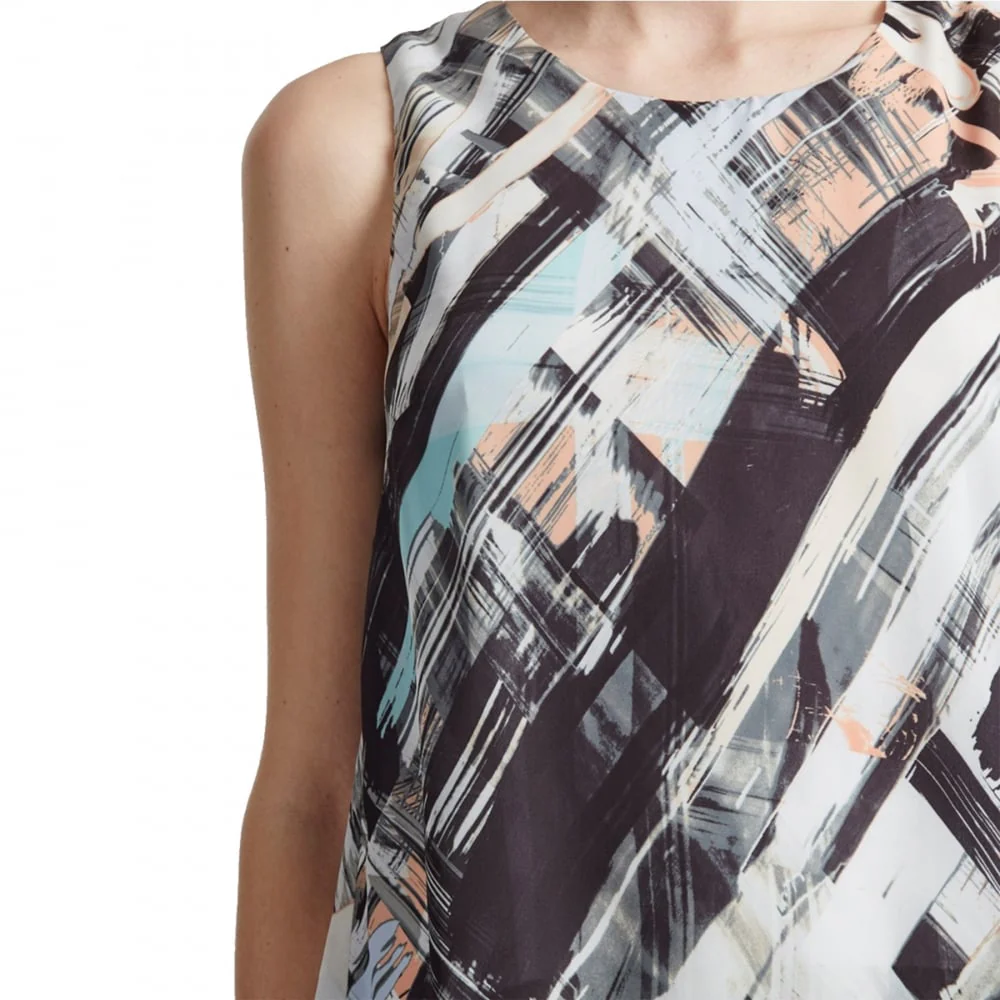 Great Plains Pastel Paint Layered Womens Dress - Image 3