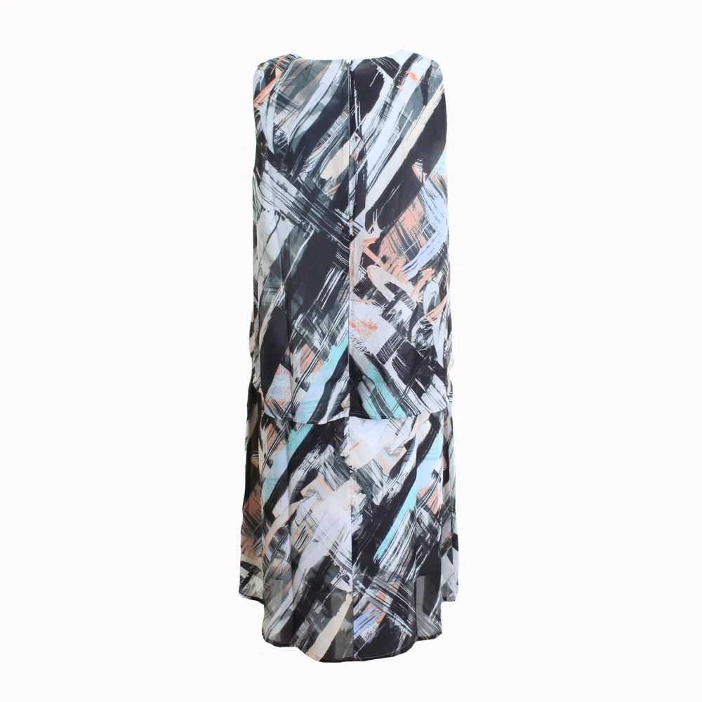 Great Plains Pastel Paint Layered Womens Dress - Image 6