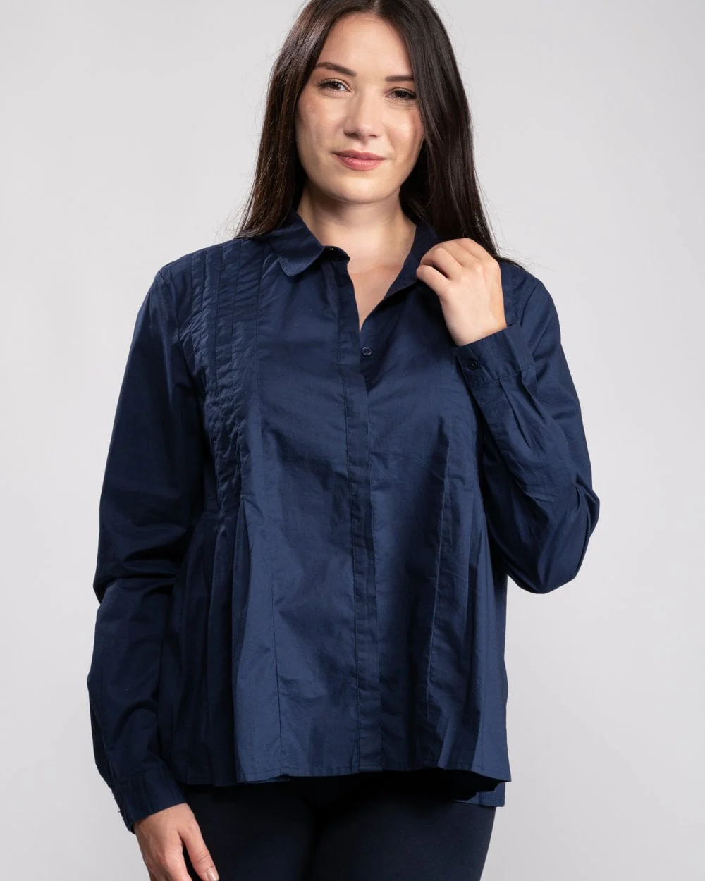 Great Plains Simone Pleated L/S Womens Shirt - Image 3