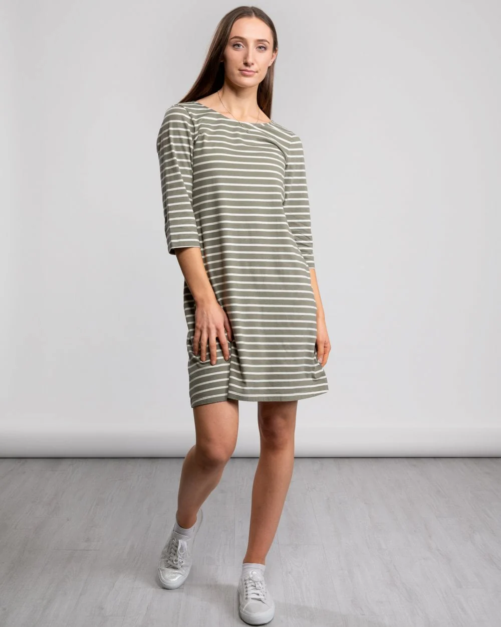 Great Plains Sunday Stripe Jersey Smock Womens Dress - Image 2