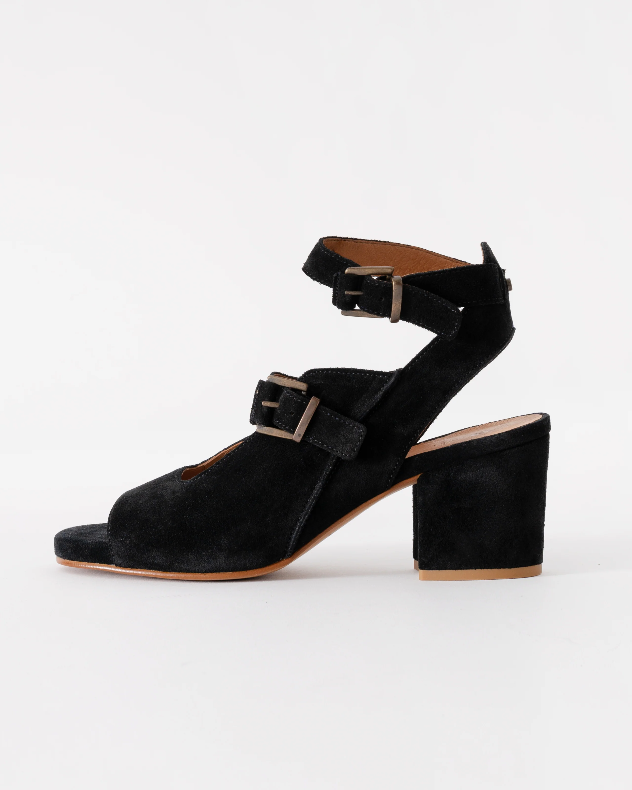 HUDSON LONDON Rona Suede Womens Heels - Black - Image 2