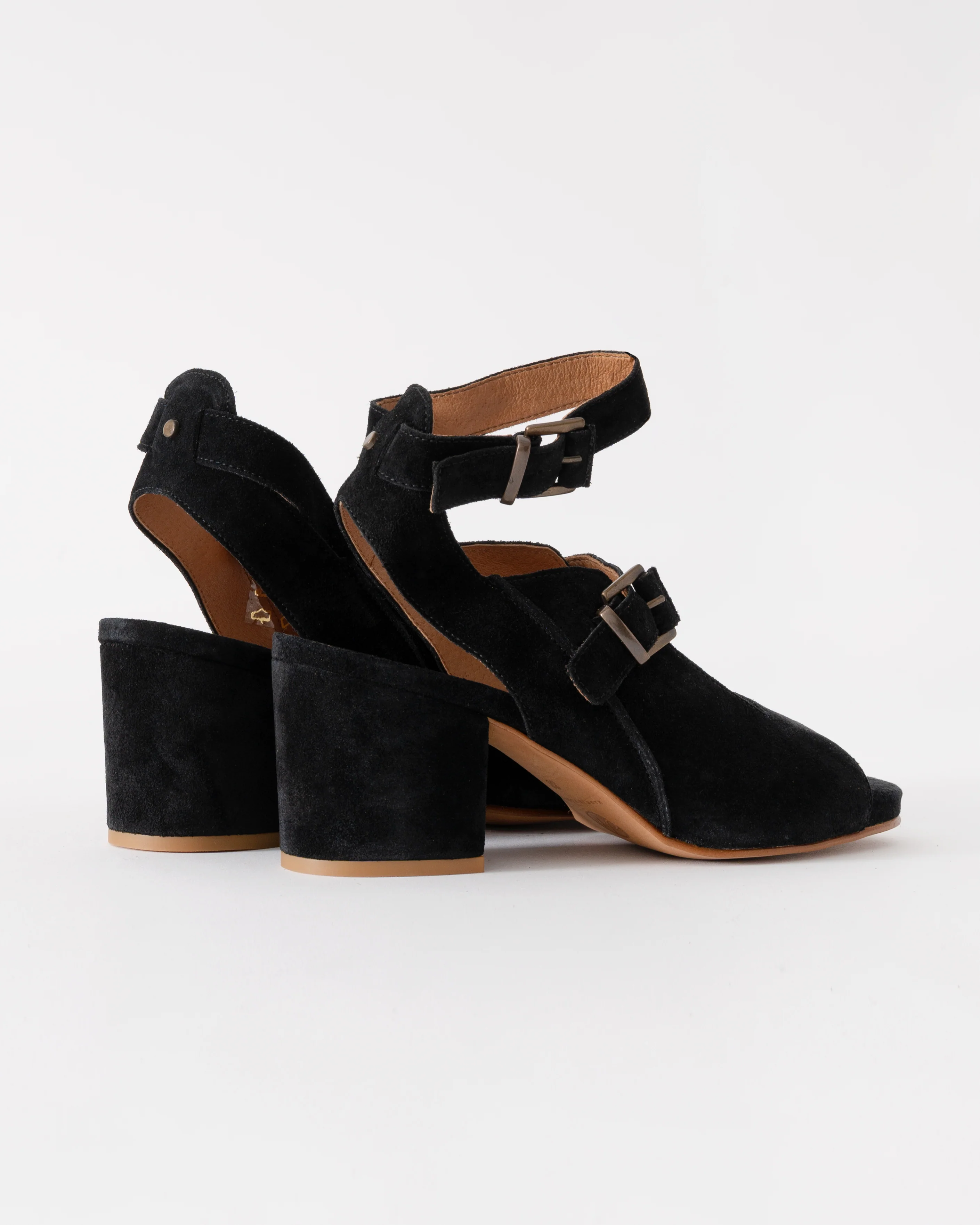 HUDSON LONDON Rona Suede Womens Heels - Black - Image 3