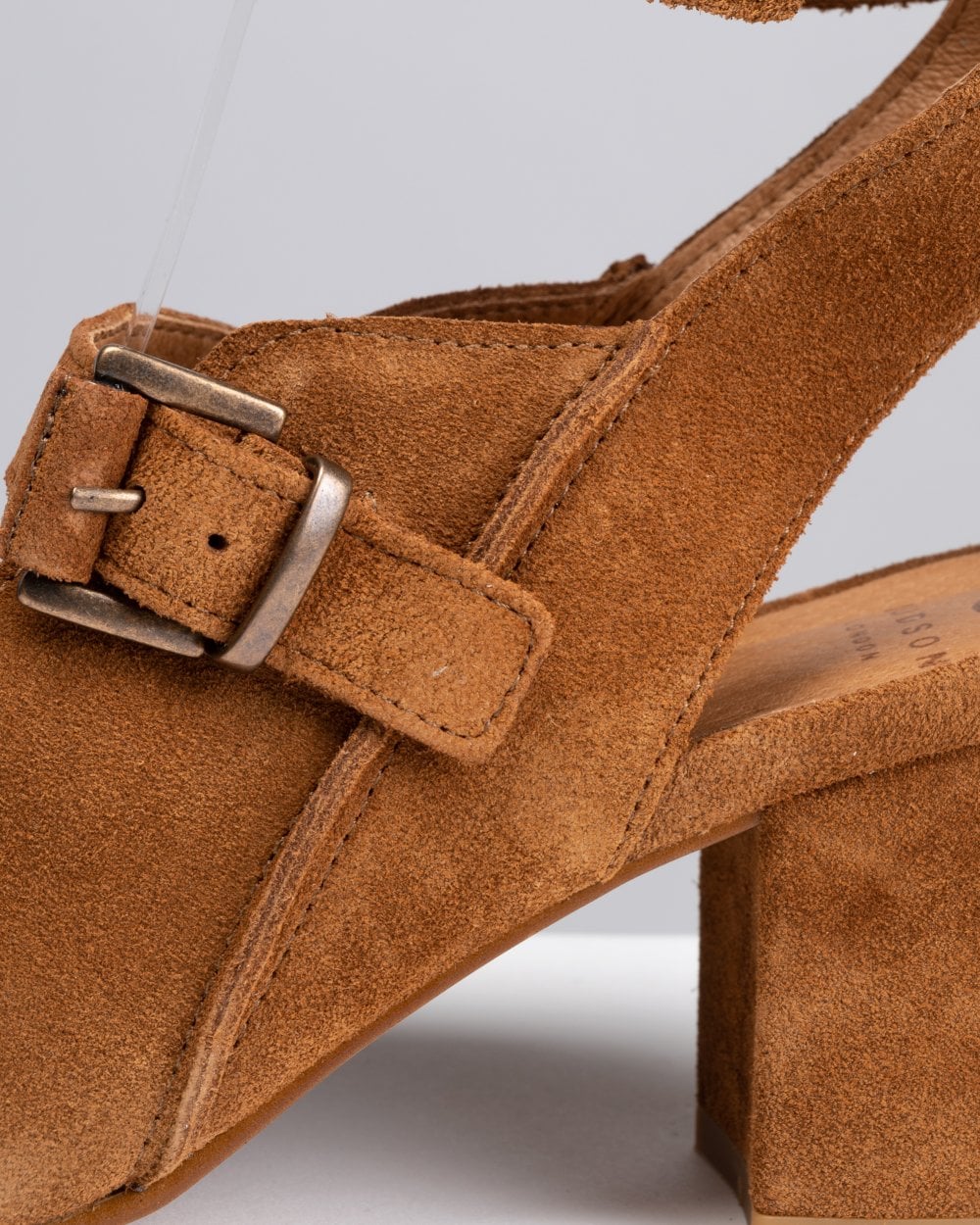 HUDSON LONDON Rona Suede Womens Heels - Tan - Image 3