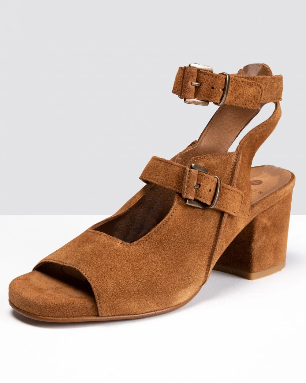 HUDSON LONDON Rona Suede Womens Heels - Tan - Image 4