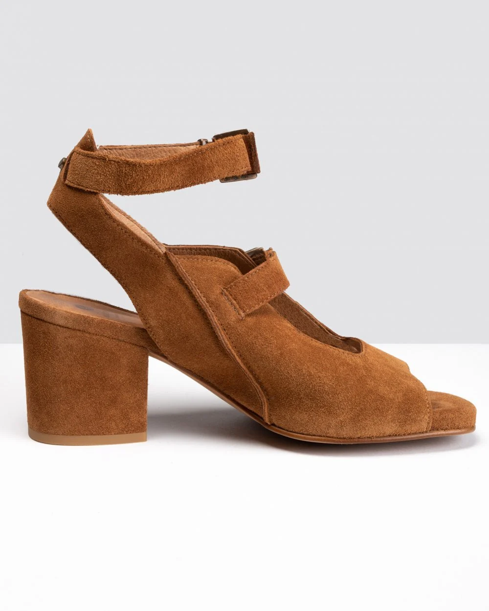 HUDSON LONDON Rona Suede Womens Heels - Tan - Image 6