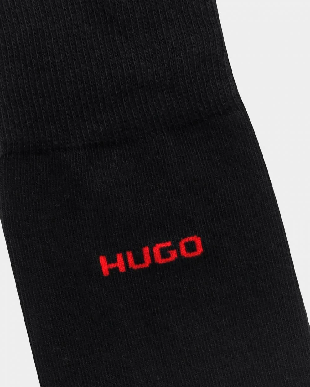HUGO 2 Pack RS Uni Colour Mens Socks NOS - Black 001 - Image 3